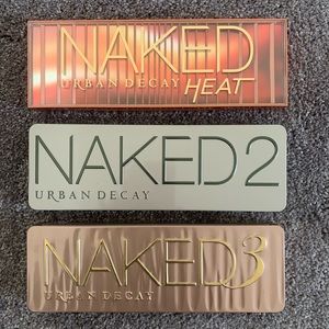 URBAN DECAY NAKED EYESHADOW PALLETS (heat, 2 & 3)